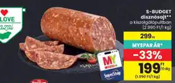 Spar S-budget disznósajt ajánlat