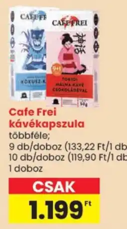 Spar Cafe Frei kávékapszula ajánlat
