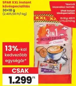 Spar spar xxl instant kávé ajánlat