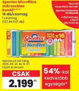 Spar Spontex mikroszálas kendő ajánlat