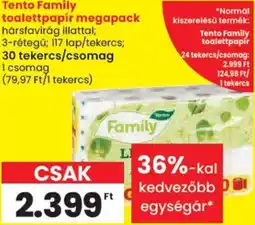 Spar Tento family toalettpapír ajánlat