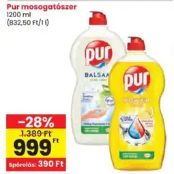 Spar Pur mosogatószer ajánlat