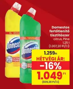 Spar Domestos fertőtlenítő tisztítószer ajánlat