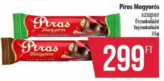 Piros mogyorós étcsokoládé