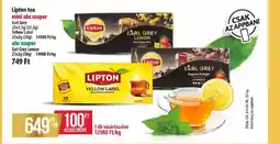 Coop Lipton tea mini abc szuper ajánlat