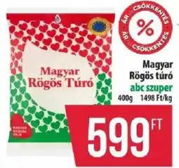 Coop Magyar Rögös Túró ajánlat