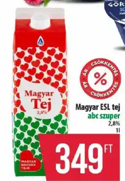 Coop Magyar ESL tej ajánlat