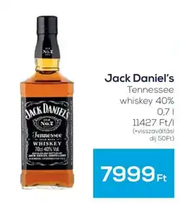 GRoby jack daniel's tennessee whiskey ajánlat
