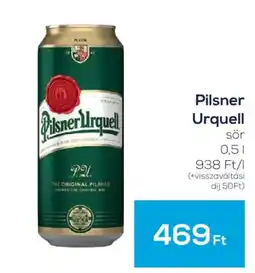 GRoby Pilsner Urquell sör ajánlat
