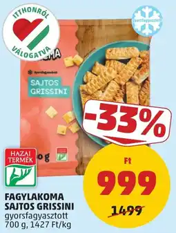 PENNY Fagylakoma sajtos grissini ajánlat