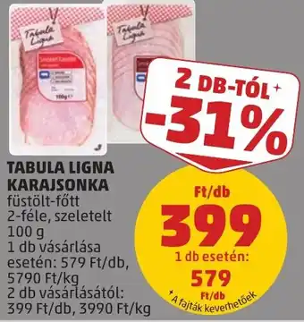 PENNY Tabula ligna karajsonka ajánlat