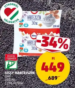PENNY Sissy habtejszín ajánlat
