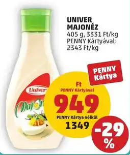 PENNY Univer majonéz ajánlat