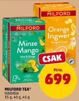 PENNY Milford tea minze mango ajánlat
