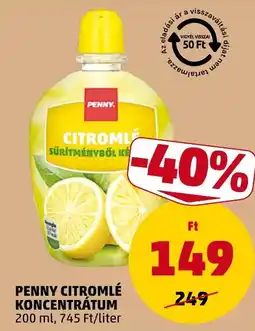 PENNY Penny citromlé koncentrátum ajánlat