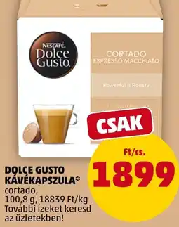 PENNY Dolce gusto kávékapszula cortado ajánlat