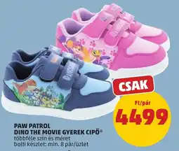PENNY Paw patrol dino the movie gyerek cipő ajánlat