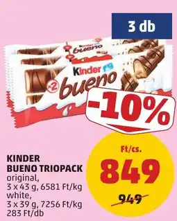 PENNY Kinder bueno triopack ajánlat