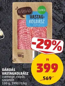 PENNY Dárdás vastagkolbász ajánlat
