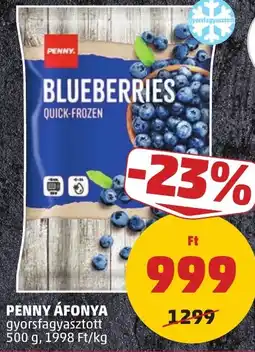PENNY Penny gyorsfagyasztott blueberries ajánlat