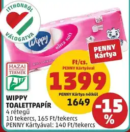 PENNY Wippy toalettpapír ajánlat