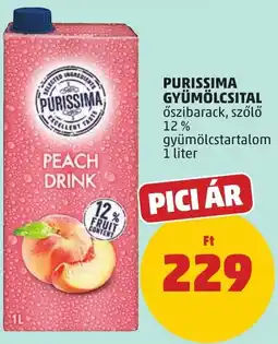 PENNY Purissima gyümölcsital ajánlat