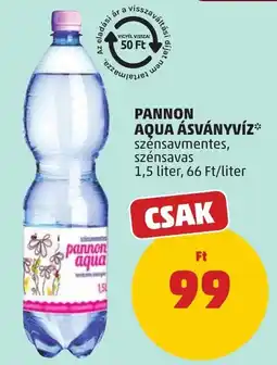 PENNY Pannon aqua ásványvíz ajánlat