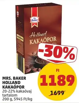 PENNY Mrs. Baker holland kakaópor ajánlat