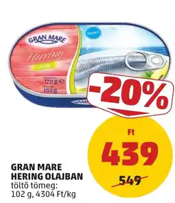 PENNY Gran Mare hering olajban ajánlat