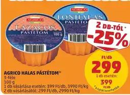PENNY Agrico halas pástétom ajánlat