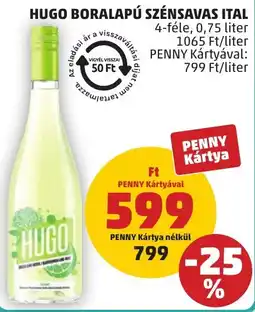 PENNY Hugo boralapú szénsavas ital ajánlat