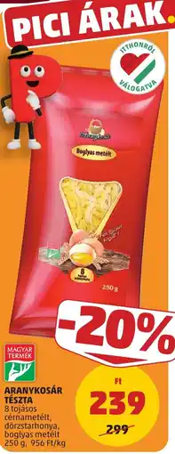 PENNY Aranykosár tészta ajánlat