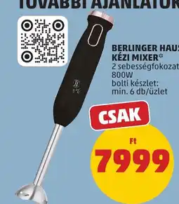 PENNY Berlinger Haus kézi mixer ajánlat
