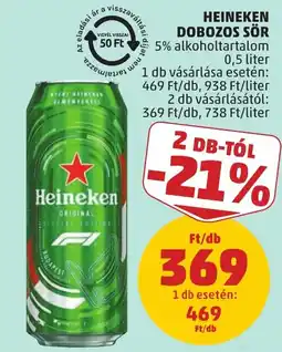 PENNY Heineken dobozos sör ajánlat