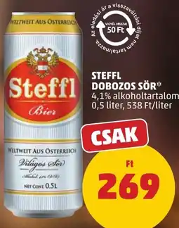 PENNY Steffl dobozos sör ajánlat