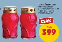 PENNY temetői mécses ajánlat