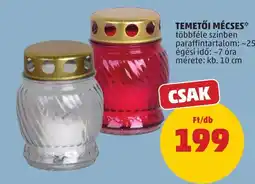 PENNY temetői mécses ajánlat