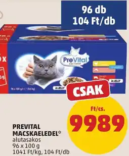 PENNY Prevital macskaeledel ajánlat