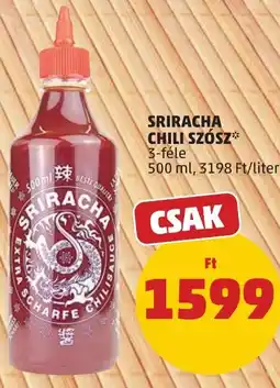 PENNY Sriracha chili szósz ajánlat