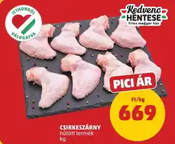PENNY Kedvenc Hentese Csirkeszárny ajánlat