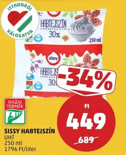 PENNY Sissy habtejszín ajánlat