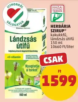 PENNY Herbária szirup ajánlat