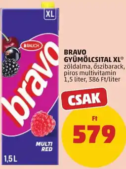PENNY Bravo gyümölcslé XL ajánlat