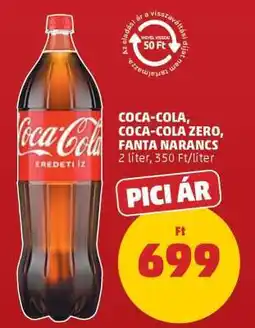 PENNY Coca Cola / Coca Cola Zero / Fanta narancs ajánlat