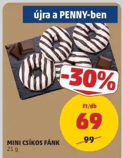 PENNY Mini Csíkos Fánk ajánlat