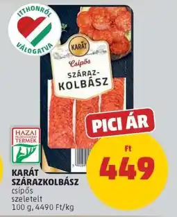PENNY KARÁT SZÁRAZKOLBÁSZ ajánlat
