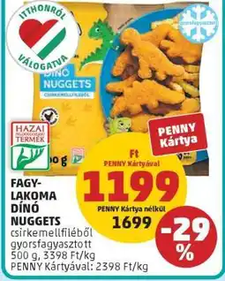 PENNY Fagylakoma Dinó Nuggets ajánlat