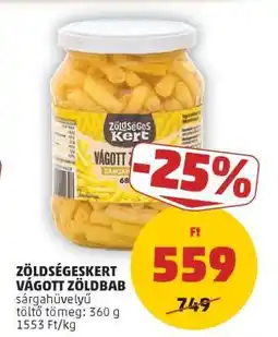 PENNY Zöldségeskert Vágott Zöldbab ajánlat