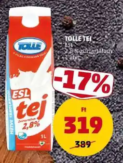 PENNY TOLLE TEJ ajánlat