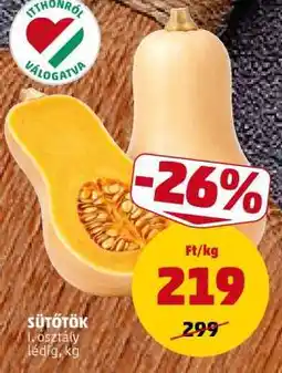 PENNY Sütőtök ajánlat
